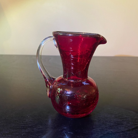 Ruby Red Pilgrim Pitcher - Picture 2 of 6